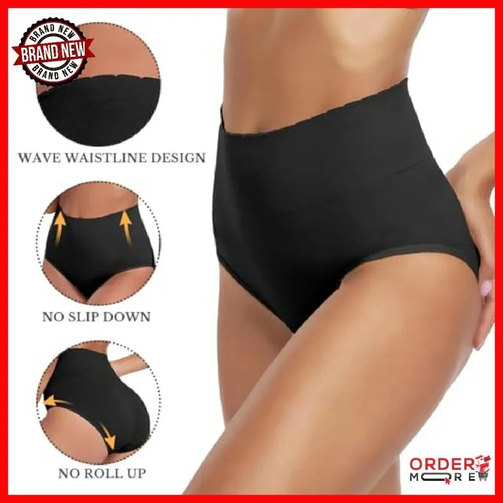 High Waist Seamless Panties 8-Pack Full Coverage Soft Stretch